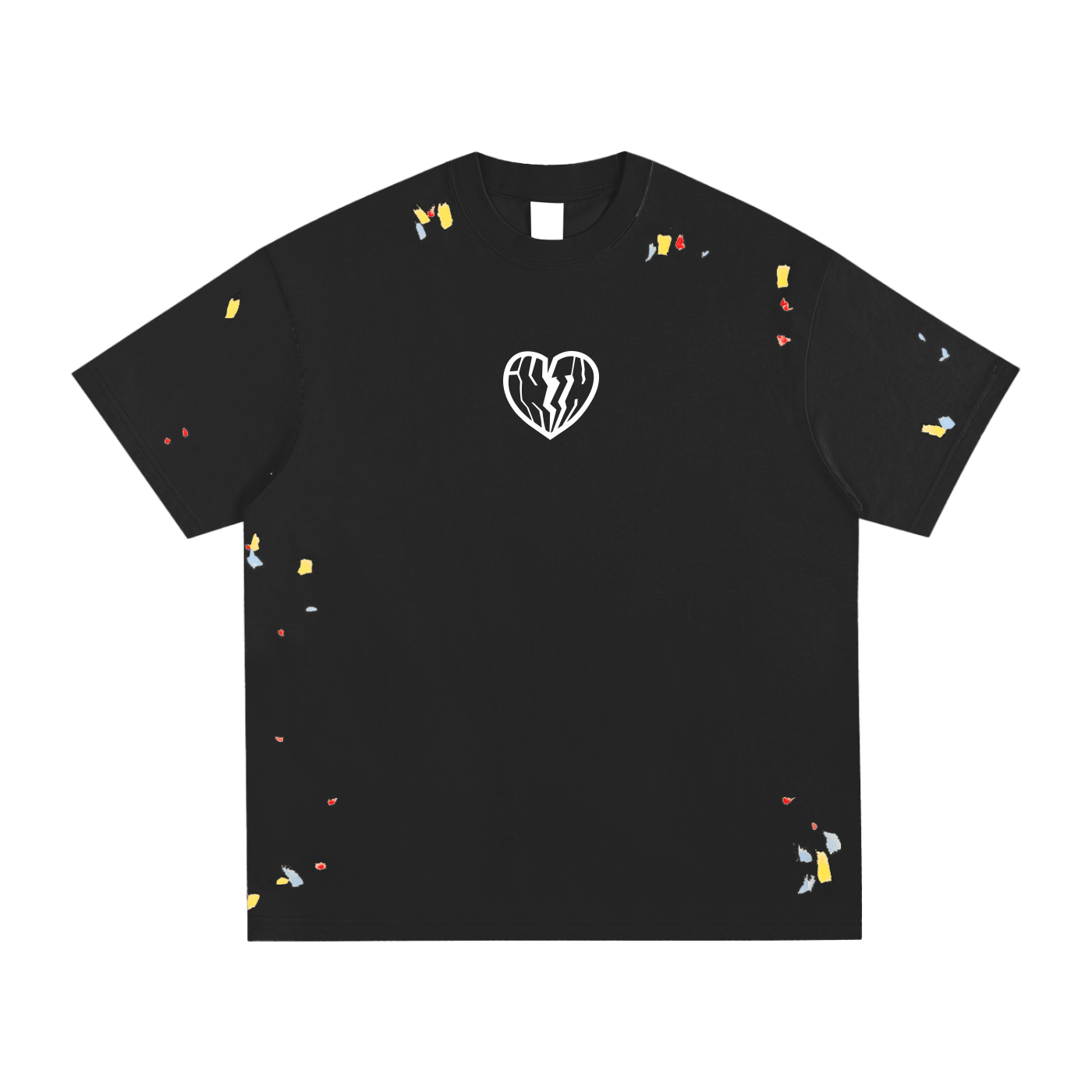 PAINT SPLATTER TEE - BLACK