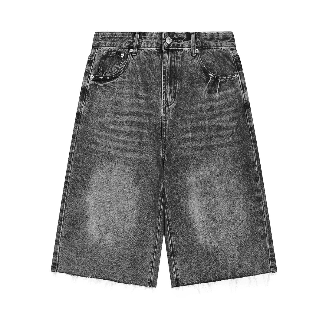 MENS DENIM SHORTS - GREY