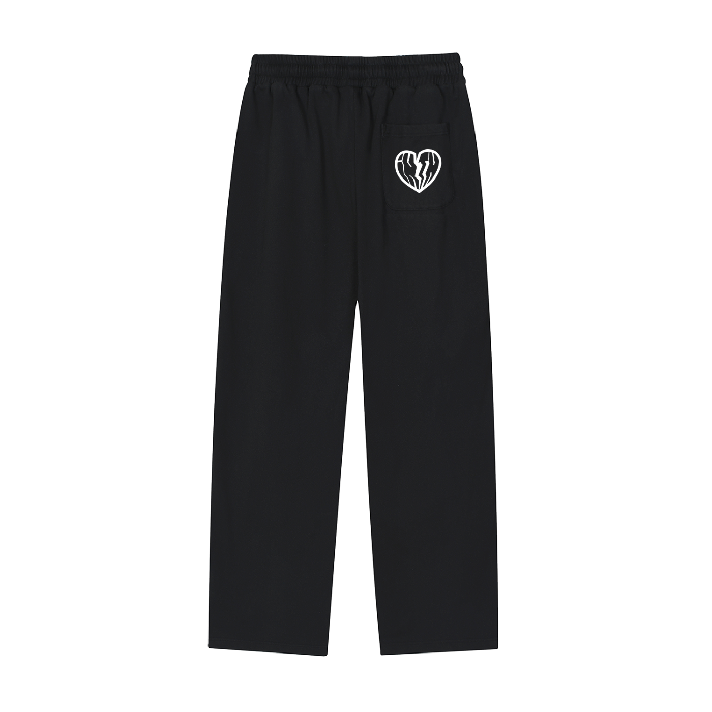REFLECTIVE STRIPED SWEATS - BLACK