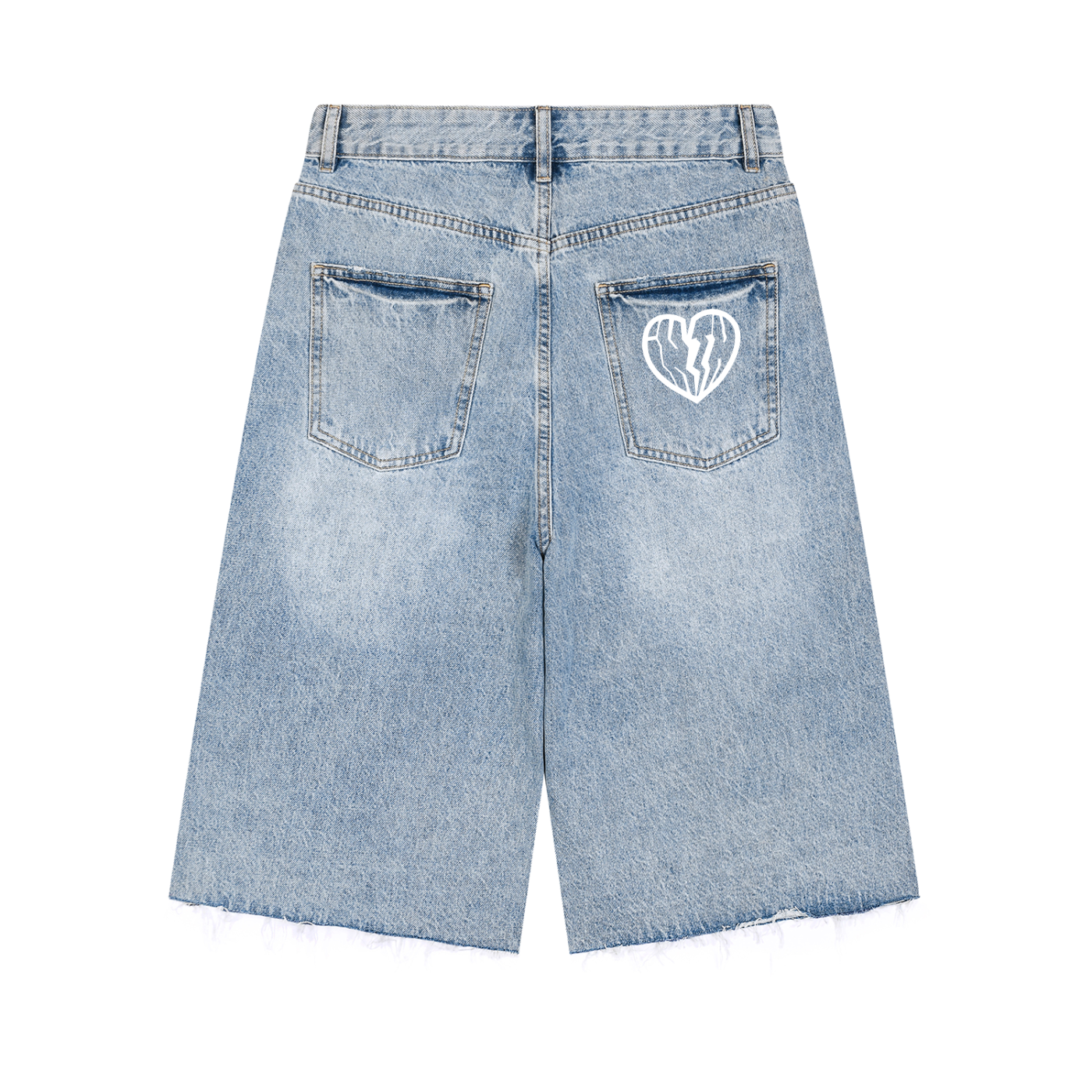 MENS DENIM SHORTS - BLUE