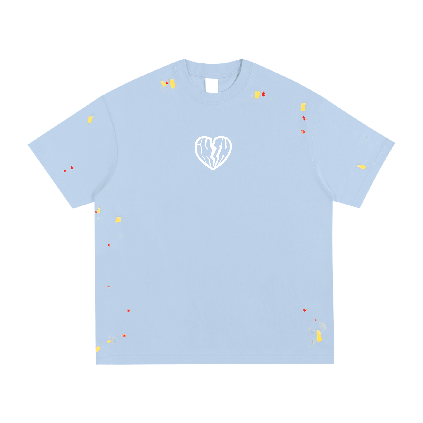 PAINT SPLATTER TEE - BLUE