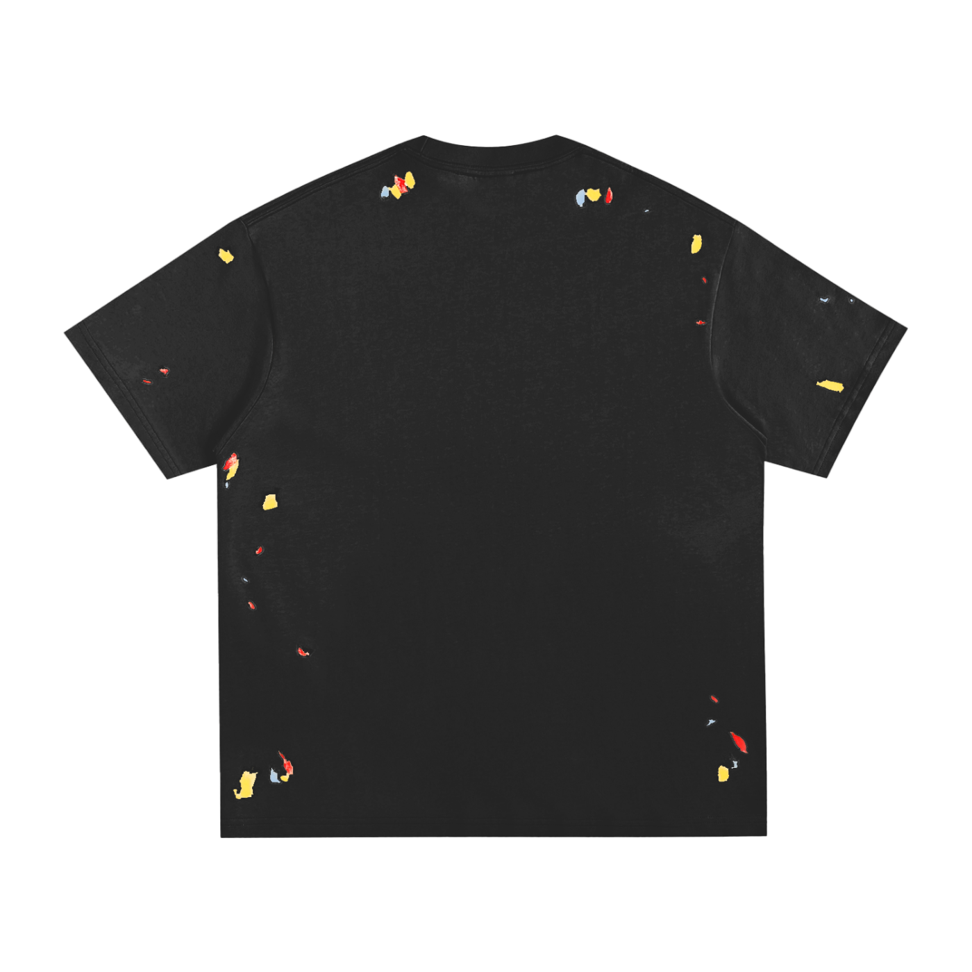 PAINT SPLATTER TEE - BLACK