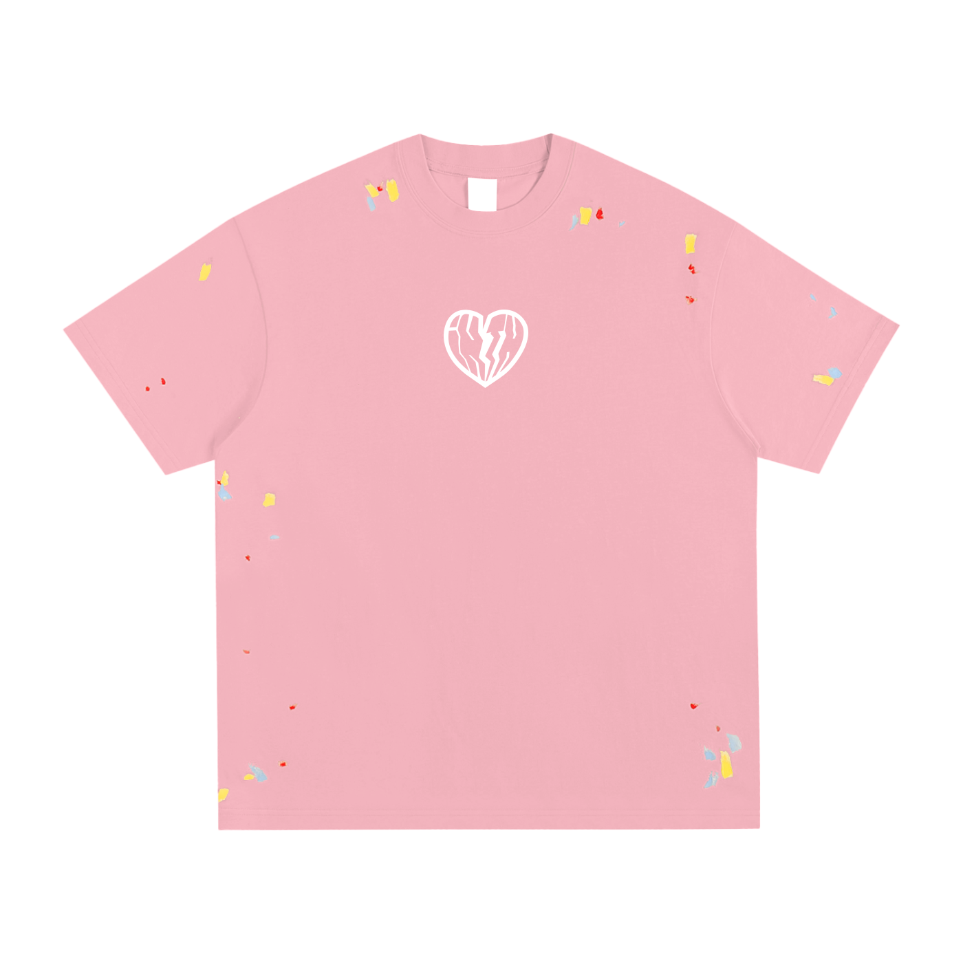 PAINT SPLATTER TEE - PINK